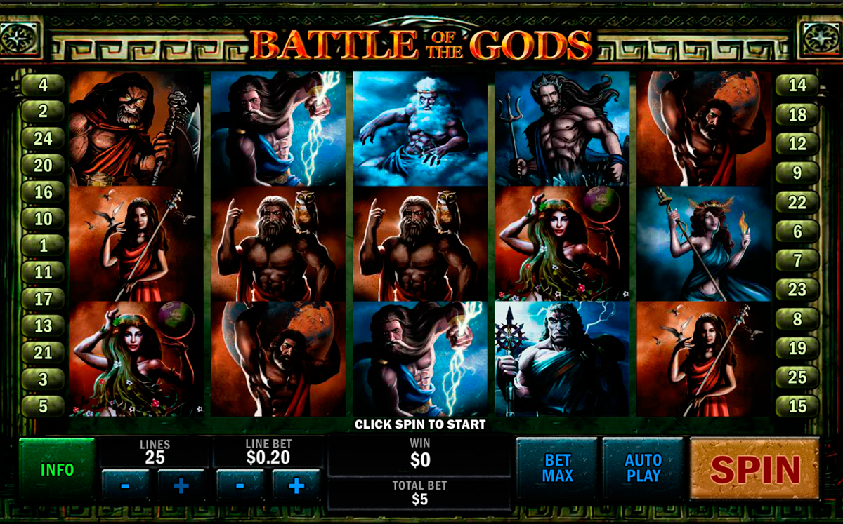 battle of the gods playtech 