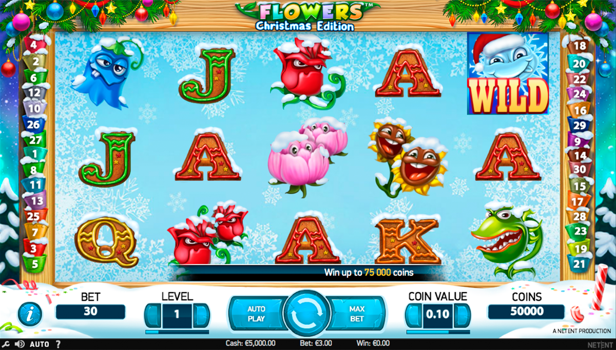 flowers christmas edition netent