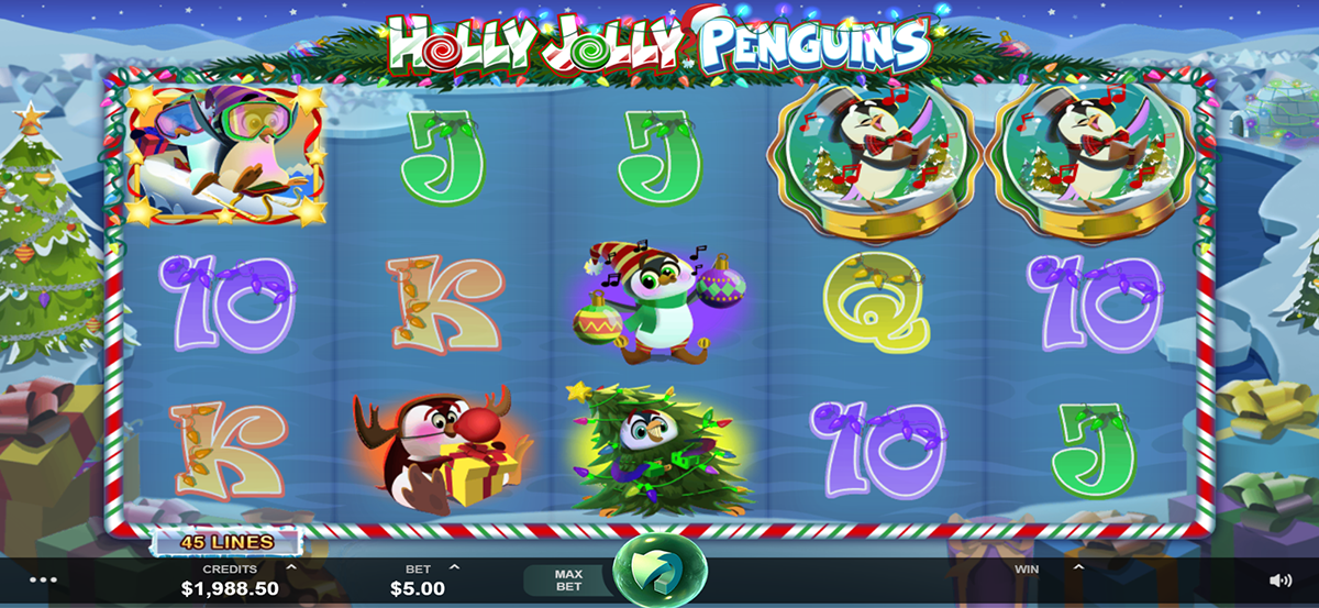 holly jolly penguins microgaming 