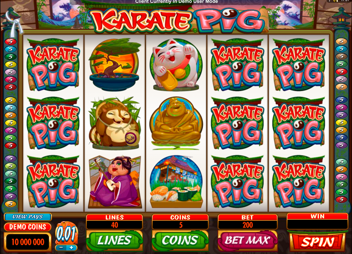 karate pig microgaming 