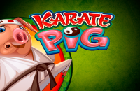 Logo karate pig microgaming 