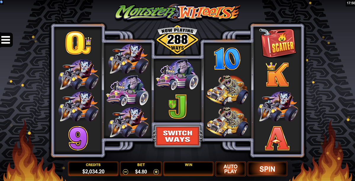 monster wheels microgaming 