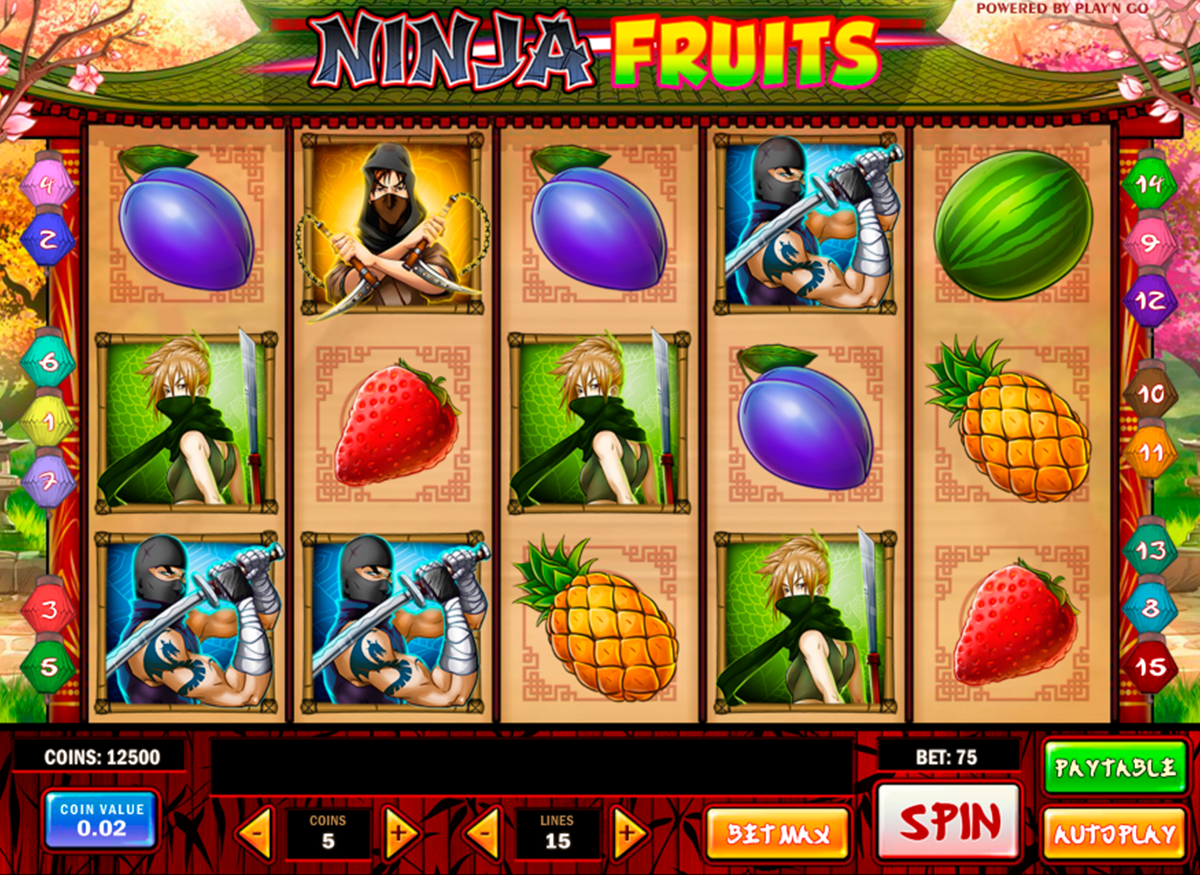ninja fruits playn go 