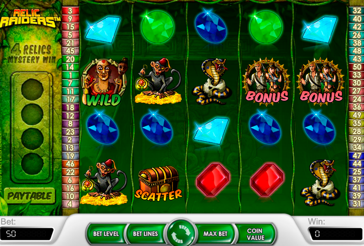 relic raiders netent 