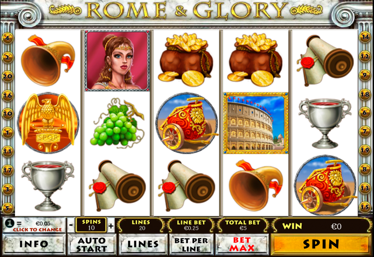เกมสล็อต Rome and Glory ᐈ เล่นสล็อตออนไลน์โดย Playtech