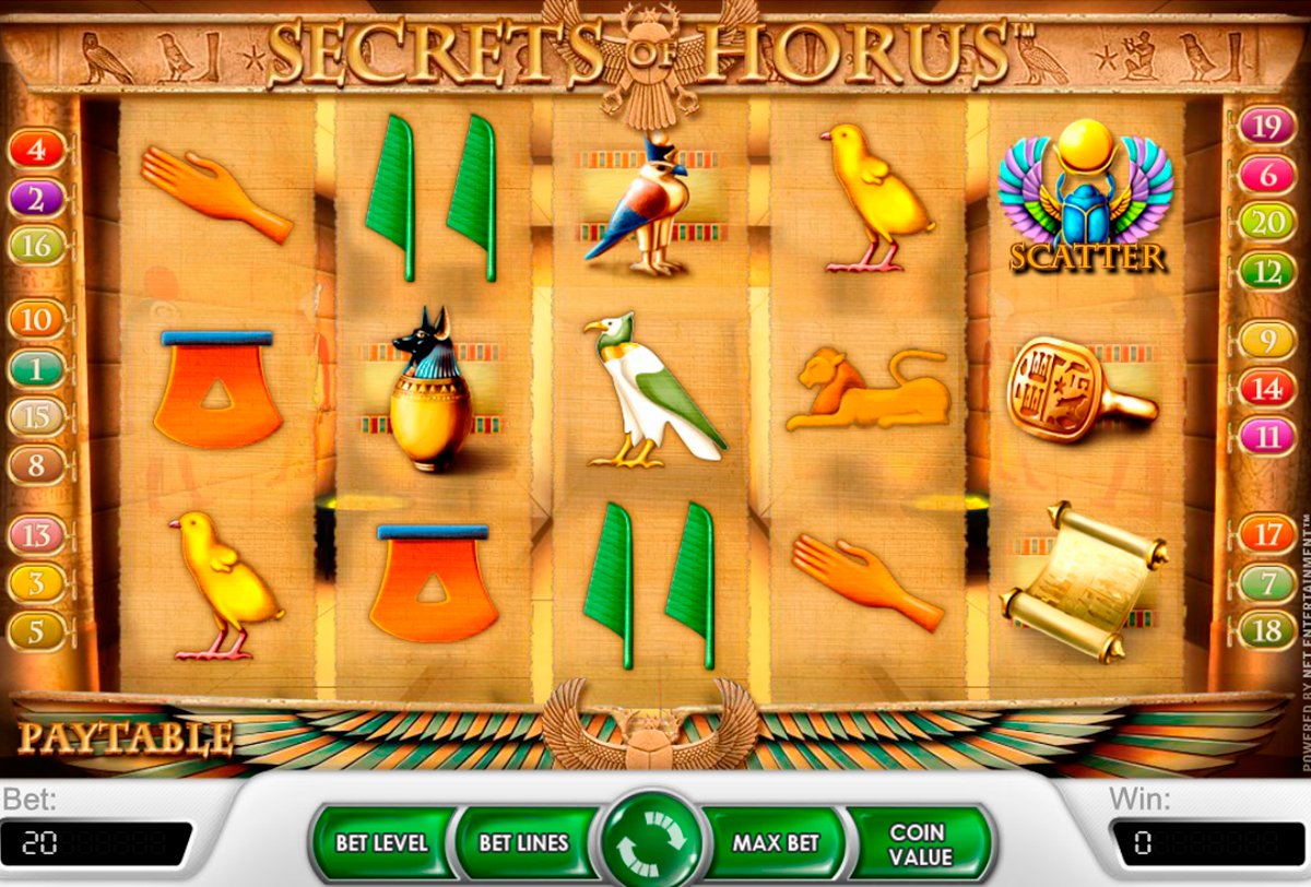 secrets of horus netent