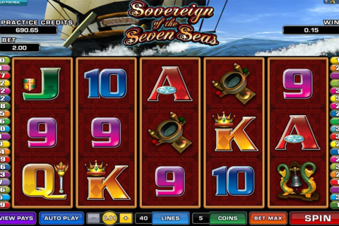 Sovereign of the seven seas microgaming 
