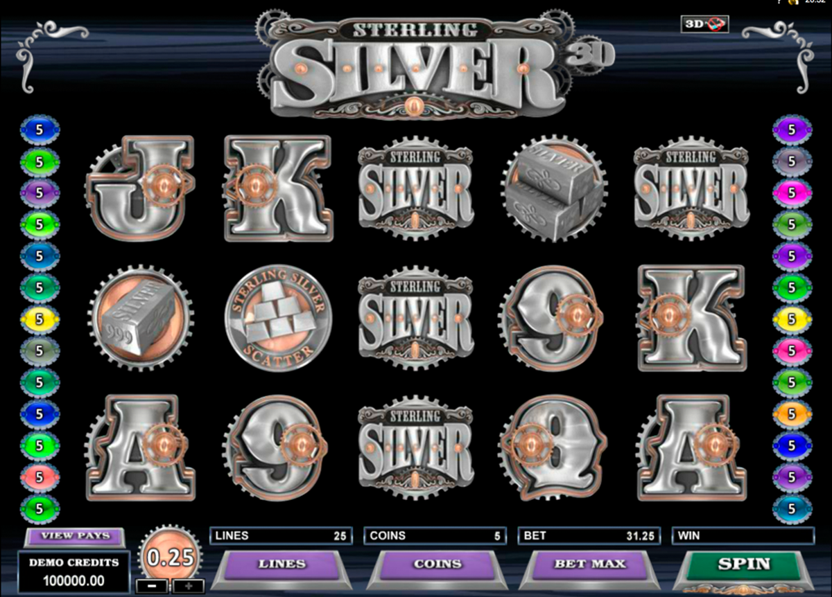 sterling silver 3d microgaming 