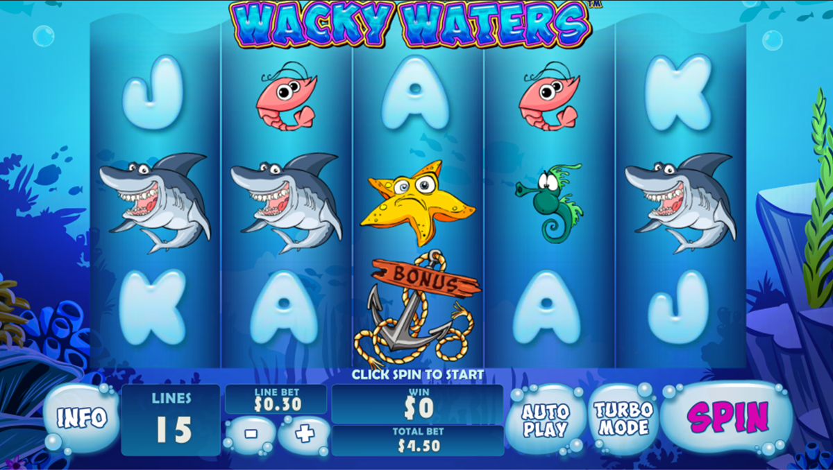 wacky waters playtech 