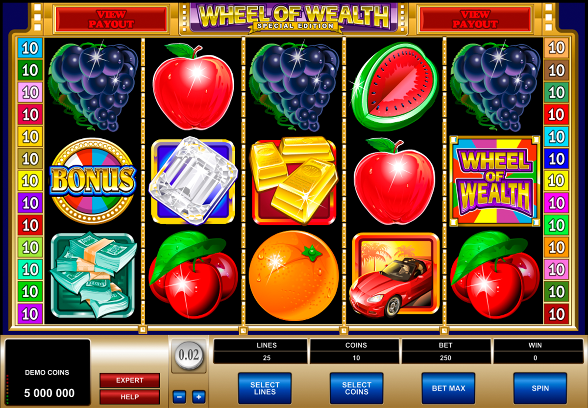 wheel of wealth special edition microgaming 