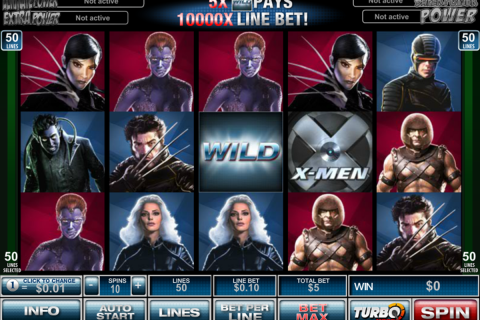 Xmen 50 lines playtech 
